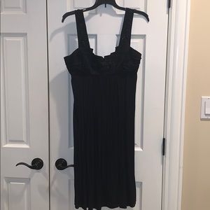 Ellie Tahari Silk Beaded Babydoll Dress